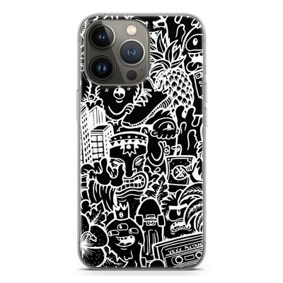 Vexx Black Mixtape: iPhone 13 Pro Transparant Hoesje