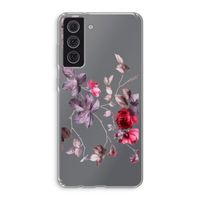Mooie bloemen: Samsung Galaxy S21 FE Transparant Hoesje