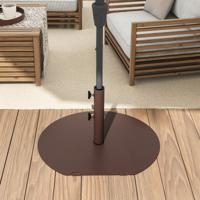 Zonneschirmstandaard 23 kg Parasolstandaard met Wielen en Handvat Ronde Parasolgewicht voor Parasolstangen van 41/50 mm
