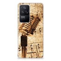 Xiaomi Poco F4 | Siliconen hoesje | met foto Bladmuziek