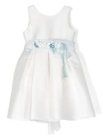 Mimilù robe sans manches à fleurs - Blanc