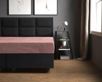Sleeptime Velvet hoeslaken Oud Roze 180 x 200 cm