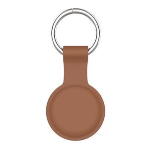 Lunso - Houder met sleutelhanger - Apple Airtags - Bruin