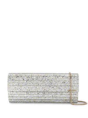 Jimmy Choo pochette Sweetie à paillettes - Métallisé