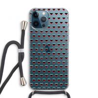 Hartjes: iPhone 12 Pro Transparant Hoesje met koord