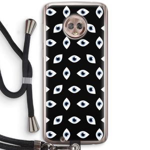 Eyes pattern: Motorola Moto G6 Transparant Hoesje met koord