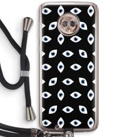 Eyes pattern: Motorola Moto G6 Transparant Hoesje met koord