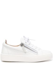 Giuseppe Zanotti baskets à zips - Blanc