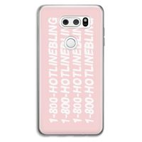 Hotline bling pink: LG V30 Transparant Hoesje