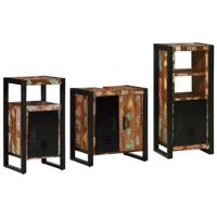 Badkamermeubelset met plank 3 pcs Multikleur 55 x 35 x 60 cm