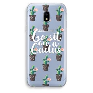 Cactus quote: Samsung Galaxy J3 (2017) Transparant Hoesje