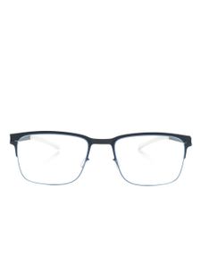 Mykita lunettes de vue à monture rectangulaire en métal - Bleu