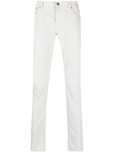 Corneliani pantalon skinny à taille basse - Gris