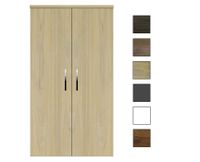 Sanicare kolomkast met chromen greep 67x160x32cm truffel - thumbnail