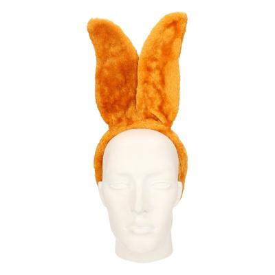 Paashaas/bunny oren diadeem - lichtbruin - pluche verkleed oren