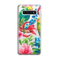 Papegaaien: Samsung Galaxy S10 4G Transparant Hoesje