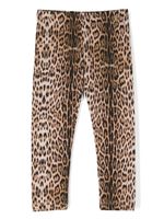 Roberto Cavalli Junior legging en coton à imprimé léopard - Tons neutres