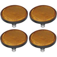 ProPlus Reflector - set 4x - oranje - boutbevestiging - 60mm - M5 bout - rond