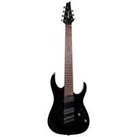 Ibanez RGMS7 Black Multi Scale 7-snarige elektrische gitaar - thumbnail