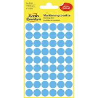 Avery Ronde etiketten diameter 12 mm, blauw, 270 stuks