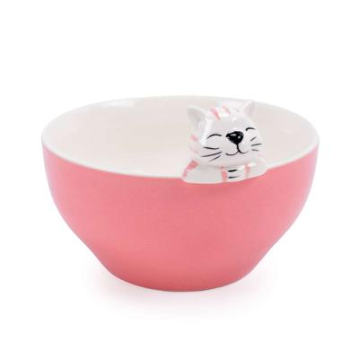 Kom Versa Roze Porselein 15,3 X 10,3 X 14 CM Kat