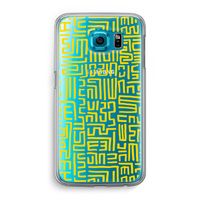 Majorelle Blue Print: Samsung Galaxy S6 Transparant Hoesje