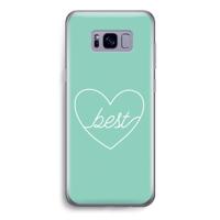 Best heart pastel: Samsung Galaxy S8 Transparant Hoesje - thumbnail