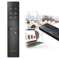 VIBOTON PP930 2.4GHz draadloze Presenter / afstandsbediening / laserpen voor PowerPoint werkt tot op een afstand van 30 meter (zwart)