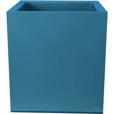 RIVIERA GRANIT rechthoekige bloembak - Kunststof - 60x30 cm - Blauw