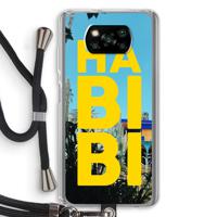Habibi Majorelle : Xiaomi Poco X3 NFC Transparant Hoesje met koord