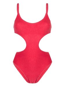 The Attico maillot de bain à découpes latérales - Rouge