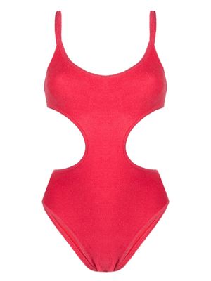 The Attico maillot de bain à découpes latérales - Rouge