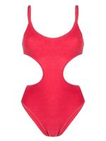 The Attico maillot de bain à découpes latérales - Rouge