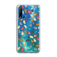 Kleurrijke katten: Huawei P20 Lite (2019) Transparant Hoesje