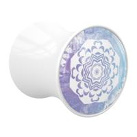 Double Flared Plug met Mandala-design Acryl Tunnels & Plugs