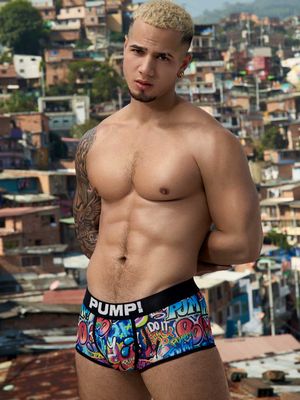 PUMP! - Boxer - Drip - Multi, Maat:S