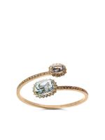 Dolce & Gabbana bague en or 18ct ornée de saphir et aigue-marine - thumbnail