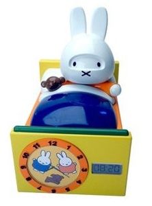 Rubotoys nijntje slaaptrainer lamp met klok 22 cm