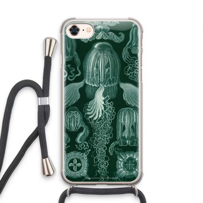 Haeckel Cubomedusae: iPhone 8 Transparant Hoesje met koord