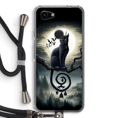 Moonlight Companions: Pixel 3a Transparant Hoesje met koord