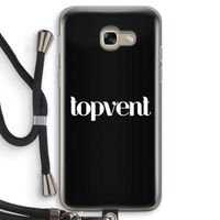 Topvent Zwart: Samsung Galaxy A5 (2017) Transparant Hoesje met koord