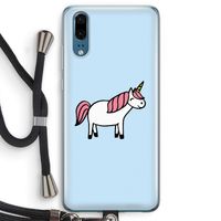 Eenhoorn: Huawei P20 Transparant Hoesje met koord