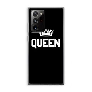 Queen zwart: Samsung Galaxy Note 20 Ultra / Note 20 Ultra 5G Transparant Hoesje