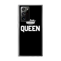 Queen zwart: Samsung Galaxy Note 20 Ultra / Note 20 Ultra 5G Transparant Hoesje