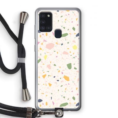 Terrazzo N°21: Samsung Galaxy A21s Transparant Hoesje met koord