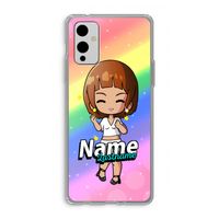 Chibi Maker vrouw: OnePlus 9 Transparant Hoesje