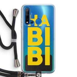 Habibi Majorelle : Huawei P20 Lite (2019) Transparant Hoesje met koord