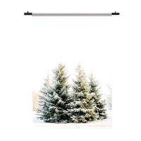 Wandkleed Kerstbomen 120x180 Wit Garen - thumbnail
