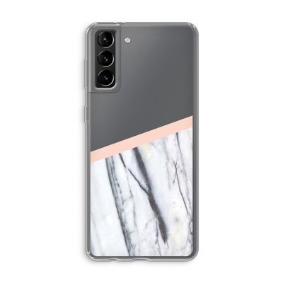 A touch of peach: Samsung Galaxy S21 Plus Transparant Hoesje