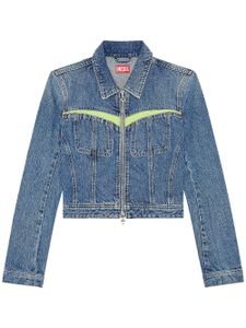 Diesel veste crop De-Simmy-Hs-S en jean - Bleu